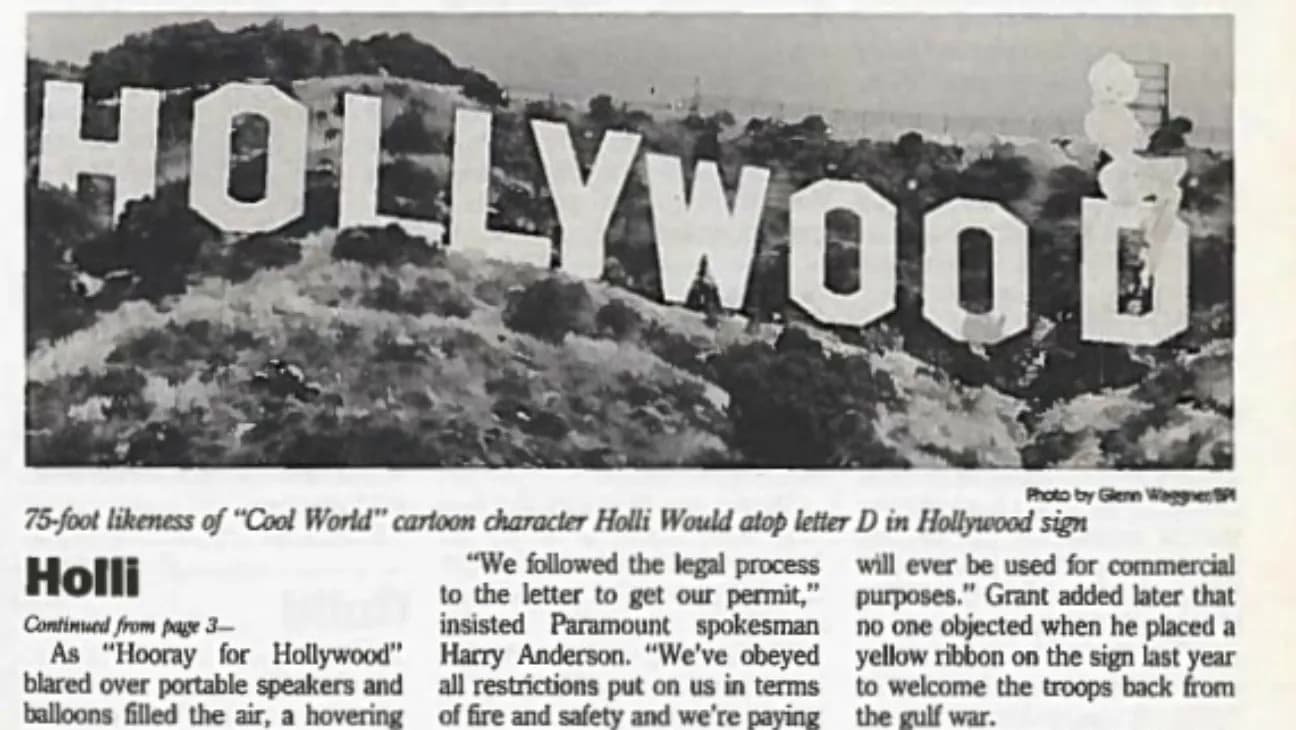HOLLYWOODサイン事件（Holli Would）